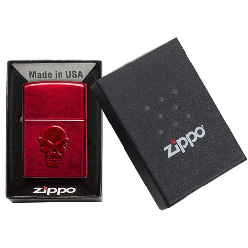 499 ZIPPO Зажигалка ZIPPO Doom с покрытием Candy Apple Red фото 4