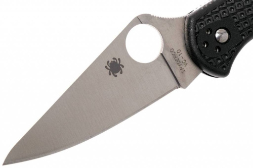 Складной нож Spyderco Delica 4 Flat Ground - 11FPBK фото 2