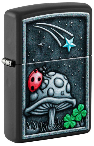 Зажигалка ZIPPO Ladybug Design с покрытием Black Matte Зажигалка ZIPPO Ladybug Design с покрытием Black Matte