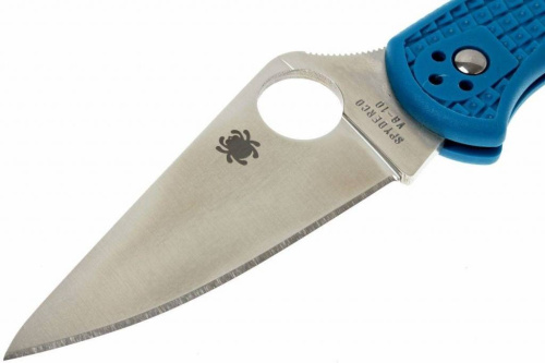 Складной нож Spyderco Delica 4 Flat Ground - 11FPBL фото 9