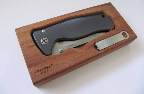 Складной нож Lion Steel SR2 G (GREY) Mini фото 17