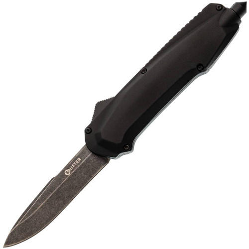 Автоматический фронтальный выкидной нож Rame (Black Stonewash